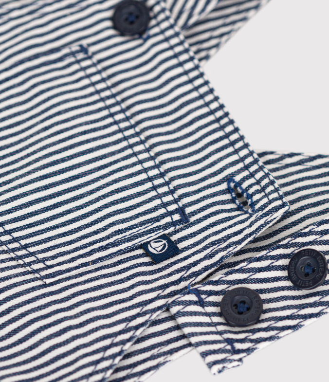Petit bateau | Salopette courte en toile bébé