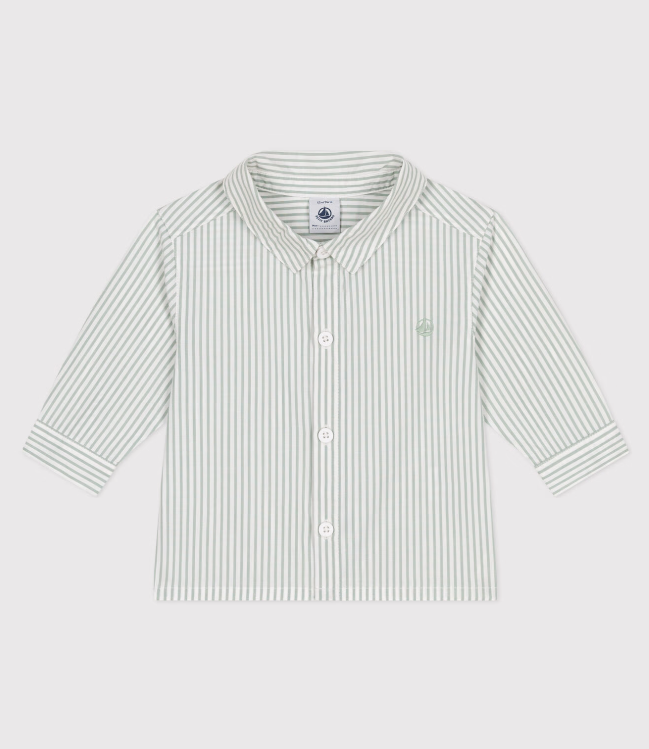Petit bateau | Chemise bébé en coton rayée