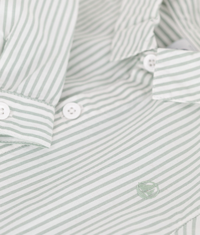 Petit bateau | Chemise bébé en coton rayée