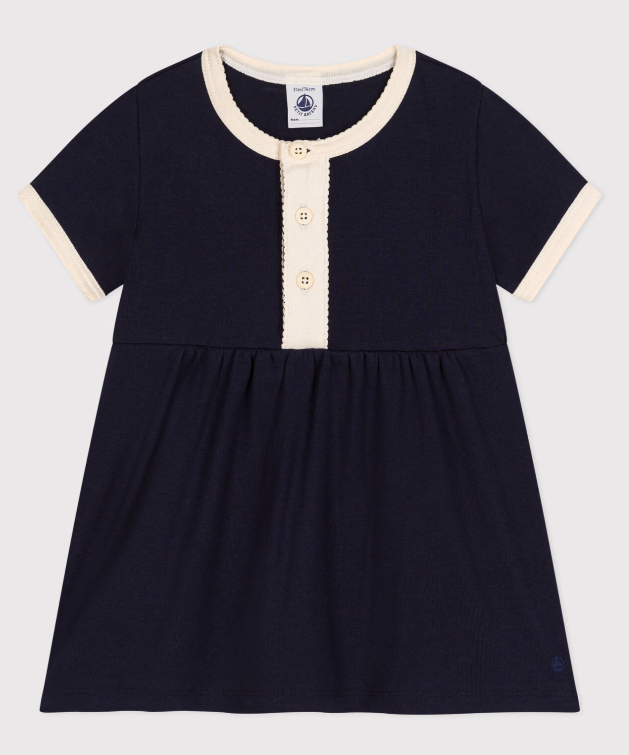 Petit bateau | Robe manches courtes en coton