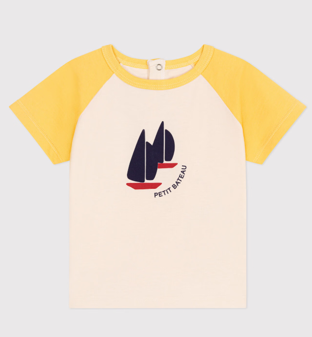 Petit bateau | T-shirt en coton à manches courtes colorblock