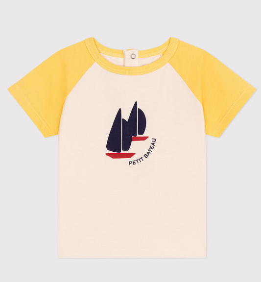 Petit bateau | T-shirt en coton à manches courtes colorblock