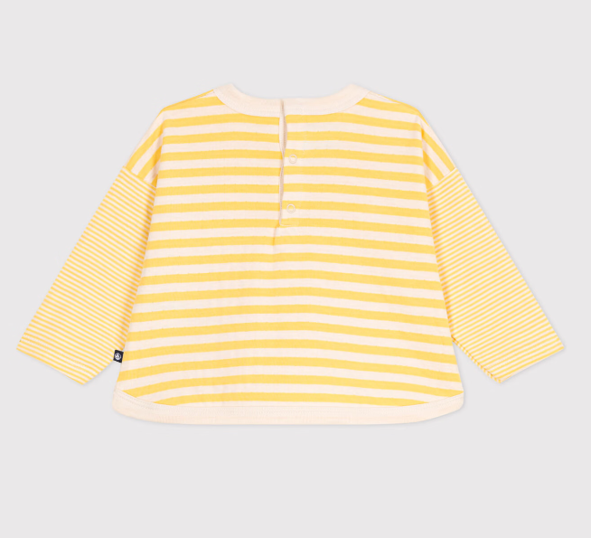 Petit bateau | T-shirt en coton à manches longues rayé