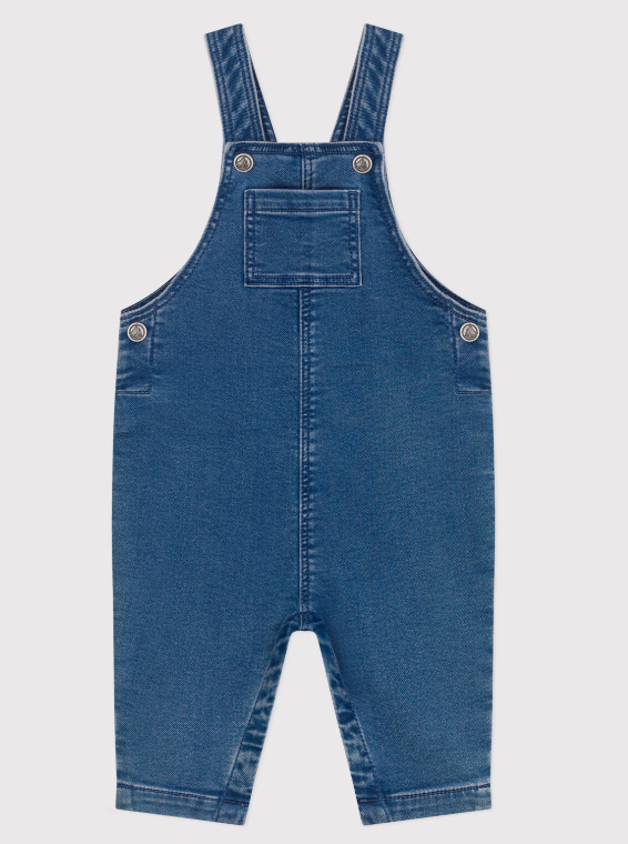 Petit bateau | Salopette en jean élasthanne jambes longues