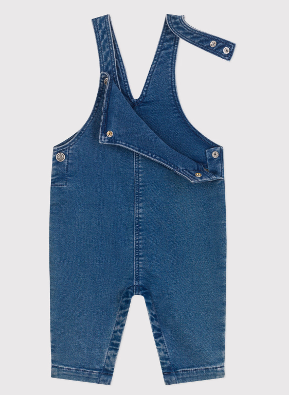 Petit bateau | Salopette en jean élasthanne jambes longues