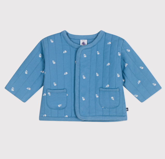Petit bateau | Veste en coton matelassée, imprimé petites fleurs