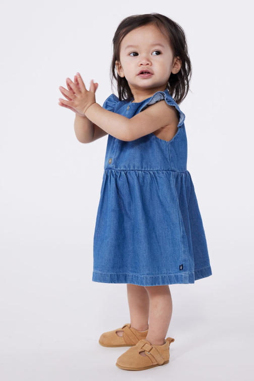 Petit bateau | Robe en jean léger sans manches