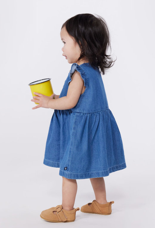 Petit bateau | Robe en jean léger sans manches