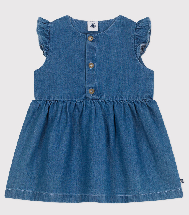 Petit bateau | Robe en jean léger sans manches