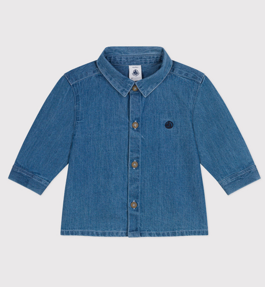 Petit bateau | Chemise en jean unie