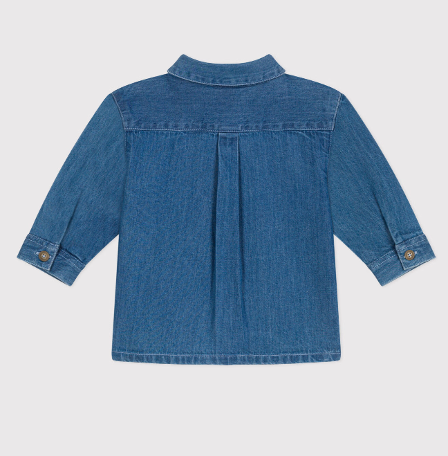 Petit bateau | Chemise en jean unie