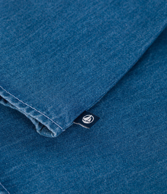 Petit bateau | Blouse en jean manches courtes