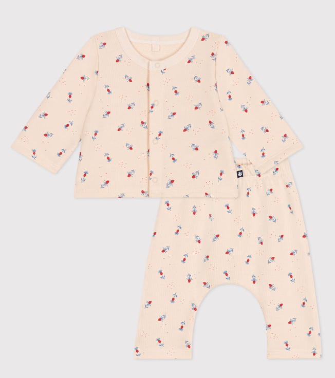 Ensemble bébé deux pièces en coton