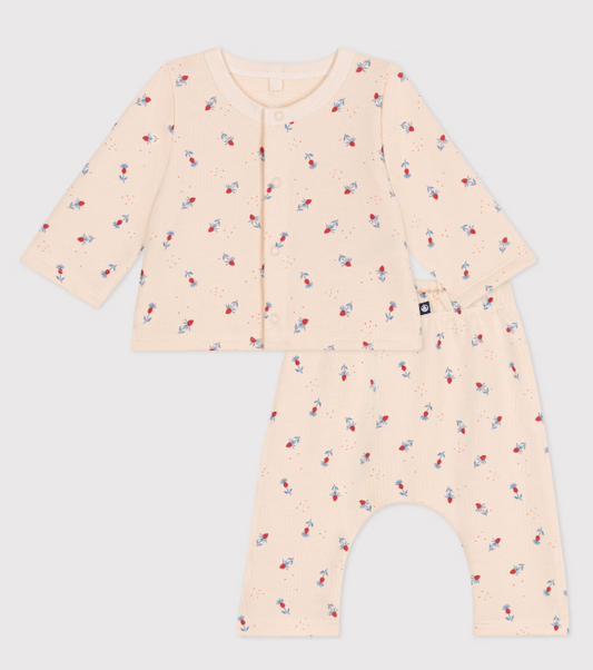 Ensemble bébé deux pièces en coton
