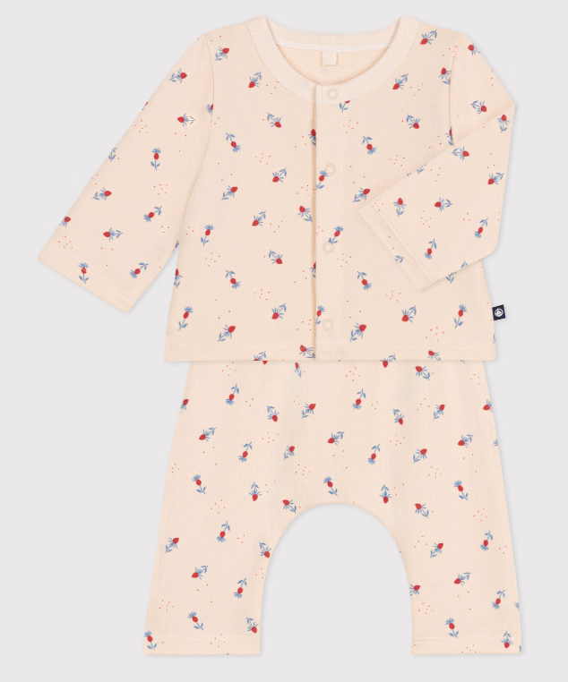 Ensemble bébé deux pièces en coton