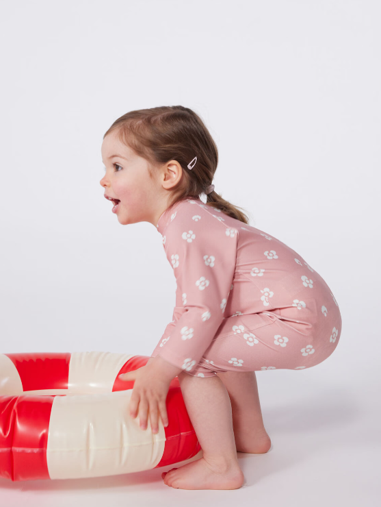 Petit Bateau | Combinaison anti UV bébé, imprimée à fleurs