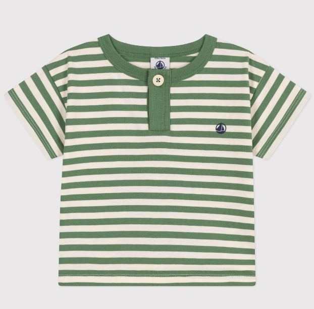 Petit bateau | T-shirt bébé en coton à manches courtes rayé
