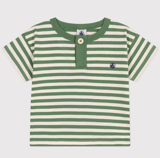 Petit bateau | T-shirt bébé en coton à manches courtes rayé