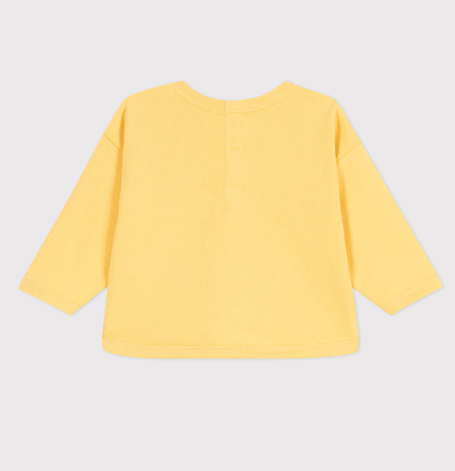 Petit bateau | Sweat bébé en coton uni