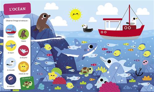 Auzou | Cherche et trouve des tout petits - tous a l'eau !
