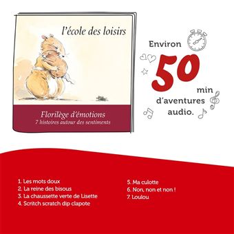 Tonie - L'école des loisirs - Florilège des émotions