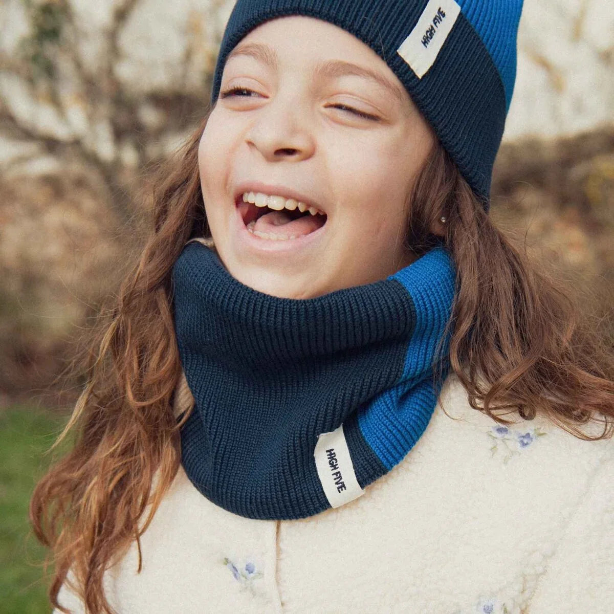 Snood Tricolore Bleu High Five | Enfant