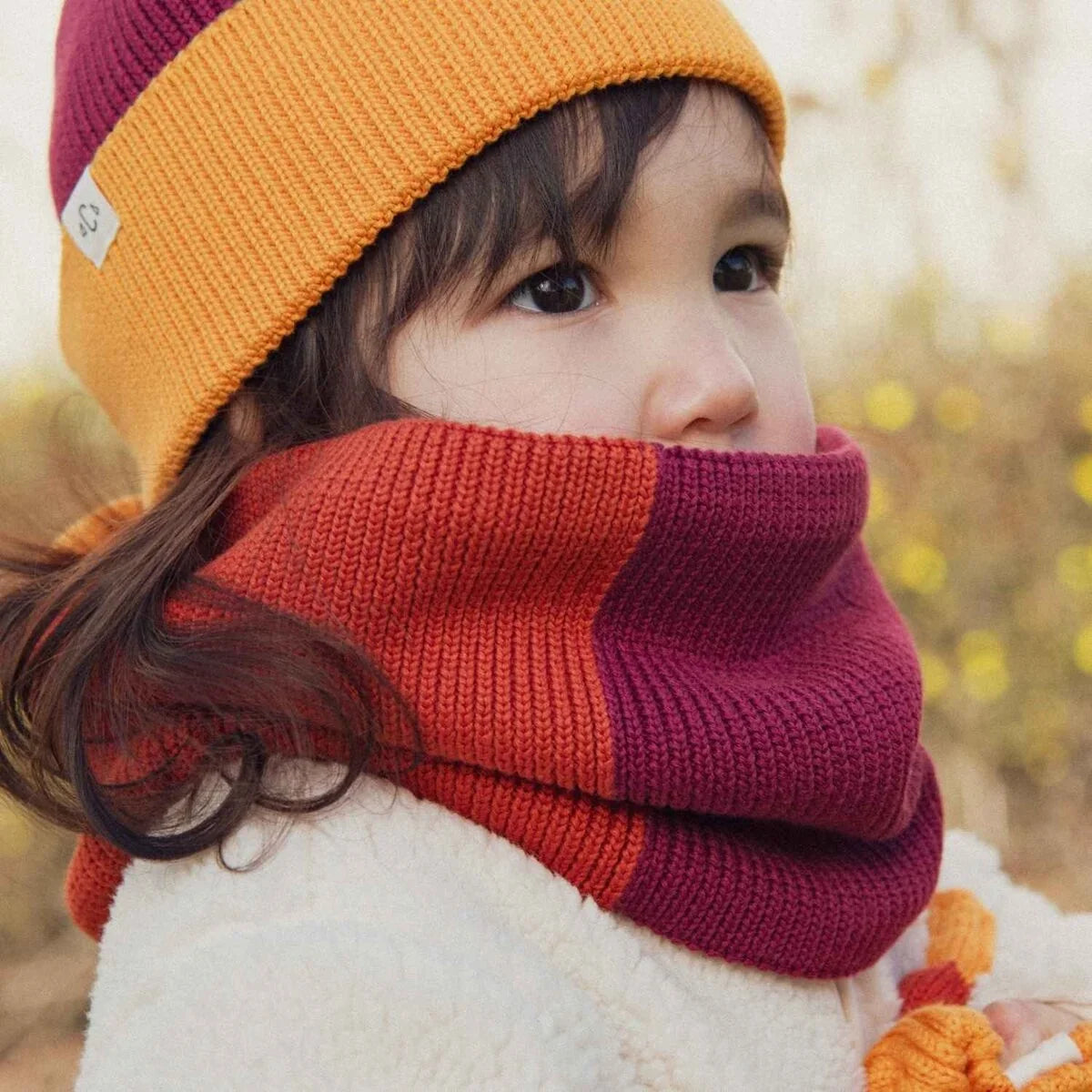 Snood Tricolore Marron Dream Team | Enfant