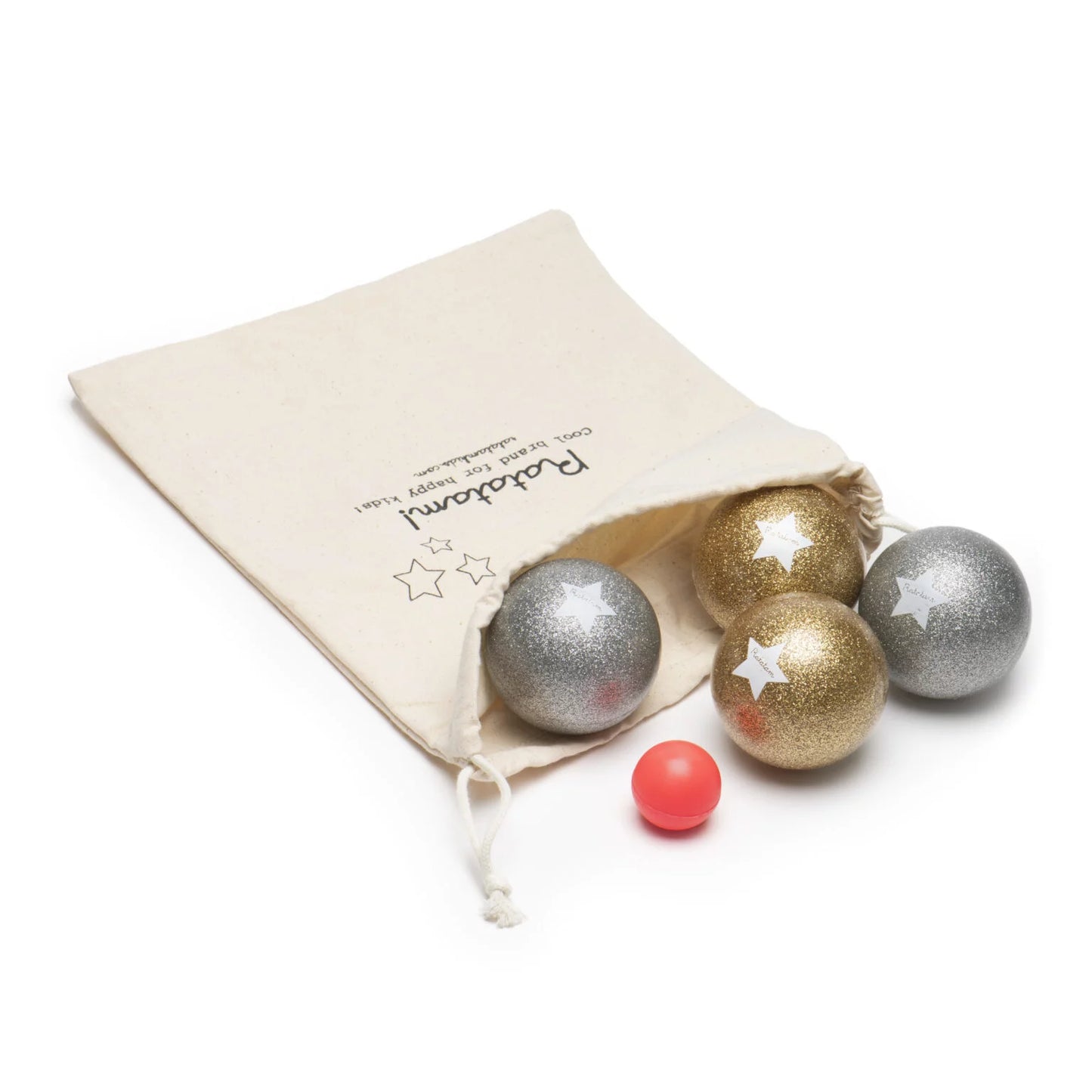 Jeux de boules/ pétanques à paillettes argent&or