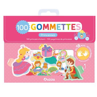 Auzou | Ma pochette de 100 gommettes - Princesses