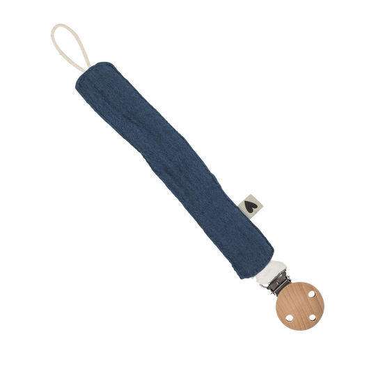 Atelier Wagram | Attache tétine gaze bleu