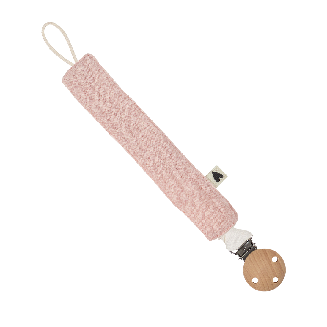 Atelier Wagram | Attache tétine gaze rose