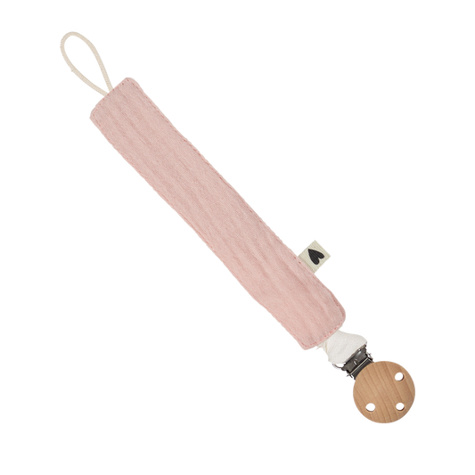 Atelier Wagram | Attache tétine gaze rose