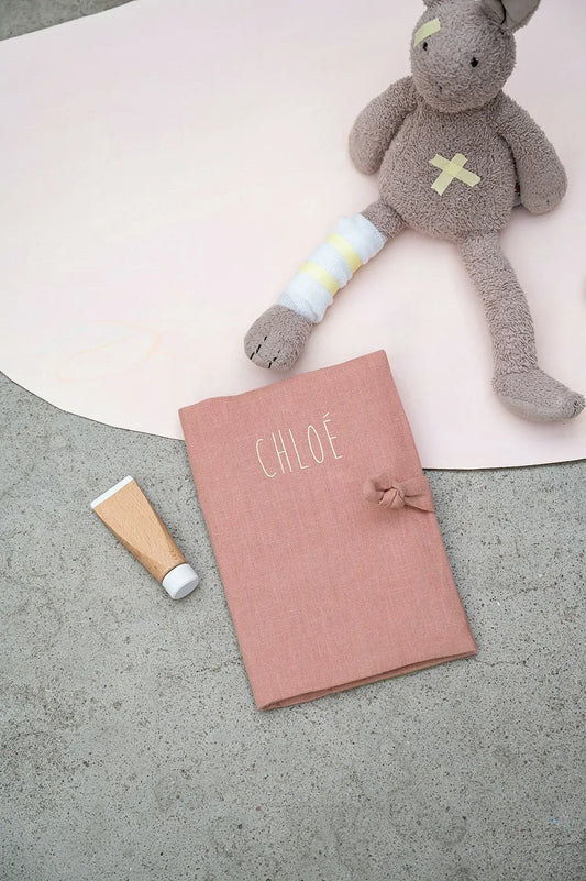Petit picotin - Le protège carnet de santé bois de rose