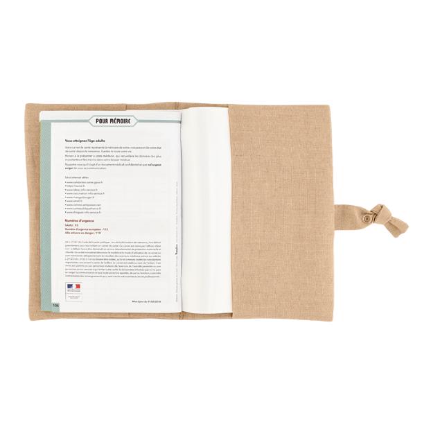 Petit picotin - Le protège carnet de santé biscuit