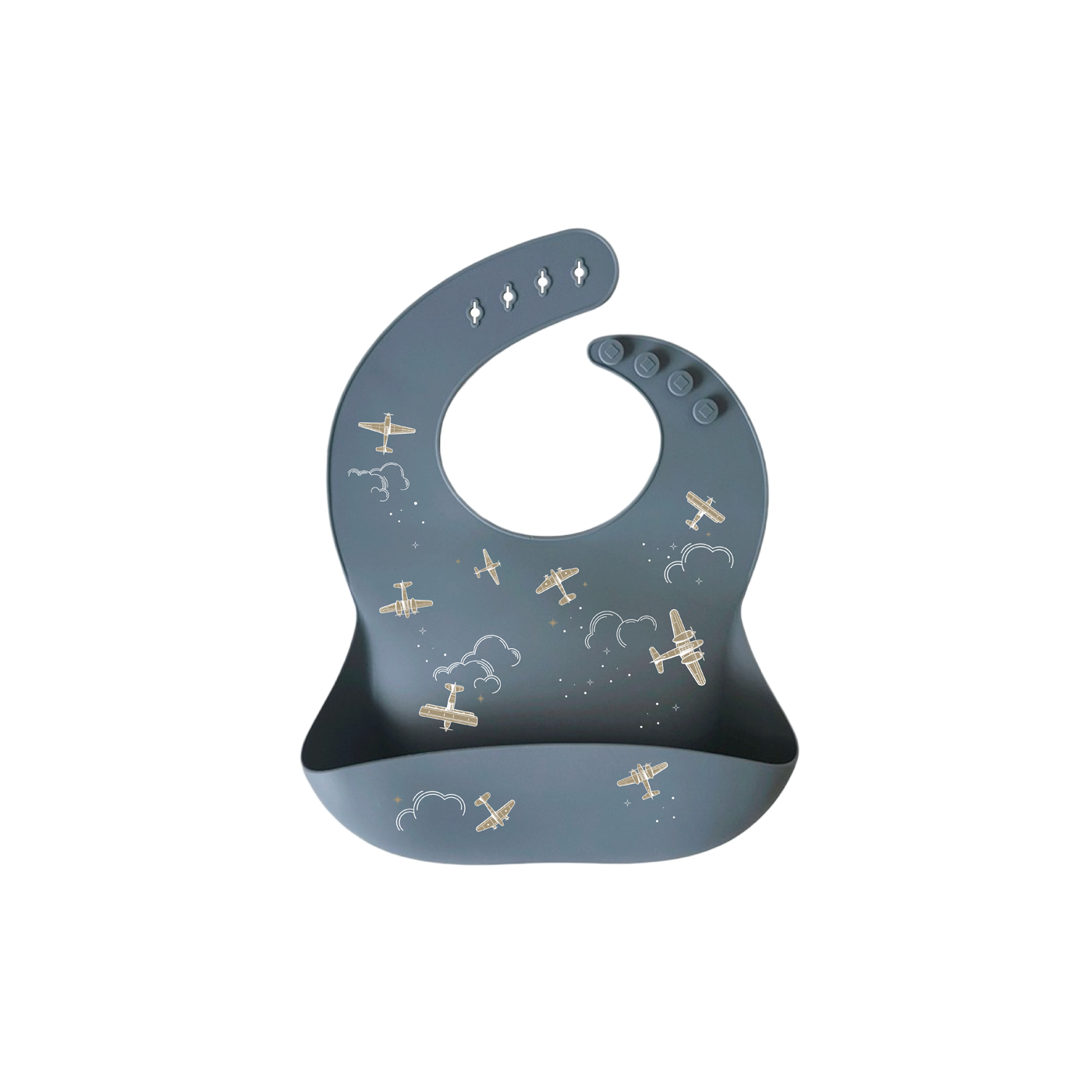 Zakuw - Bavoir en silicone Aviateur