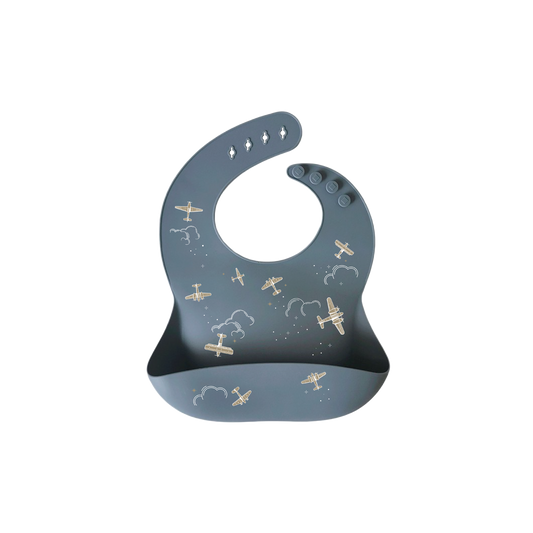 Zakuw - Bavoir en silicone Aviateur