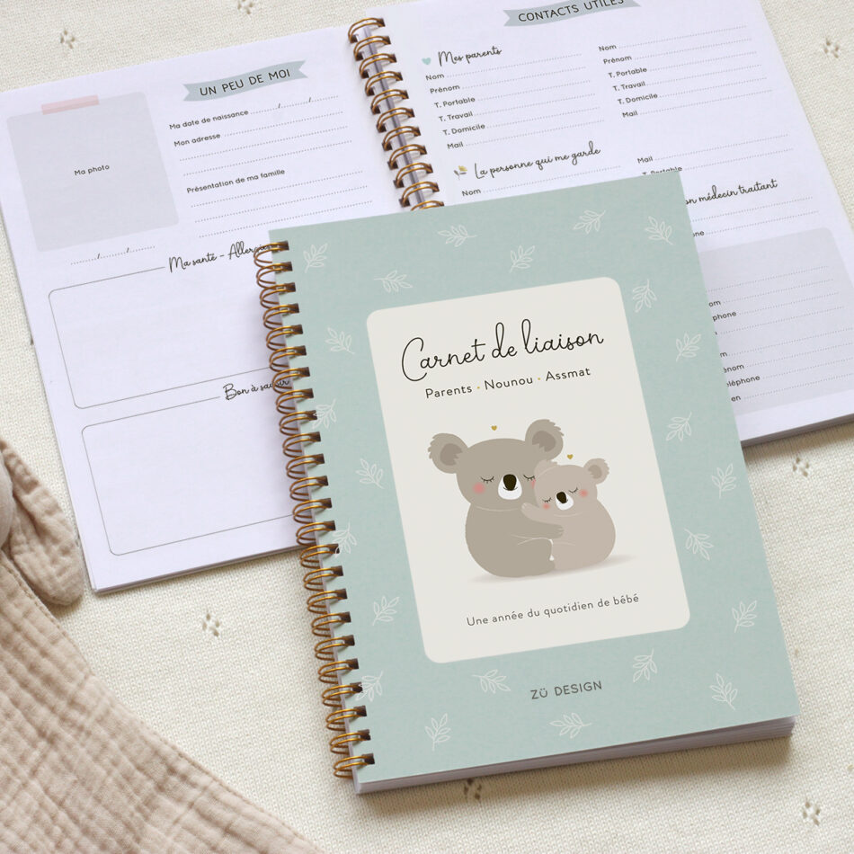 ZÜ Design - Carnet de liaison parents-nounou-assmat