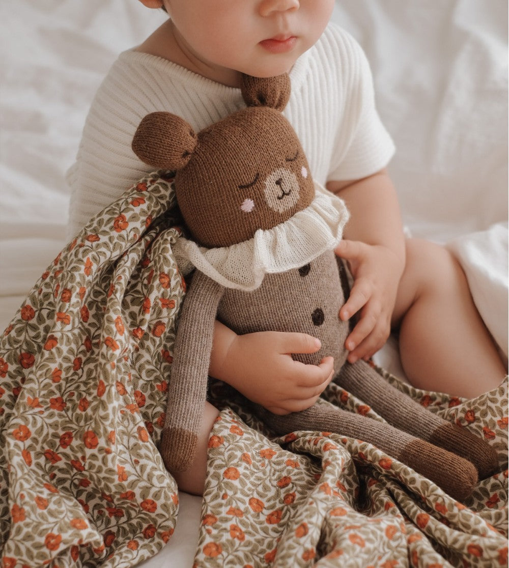 Grand doudou ours | pyjama avoine