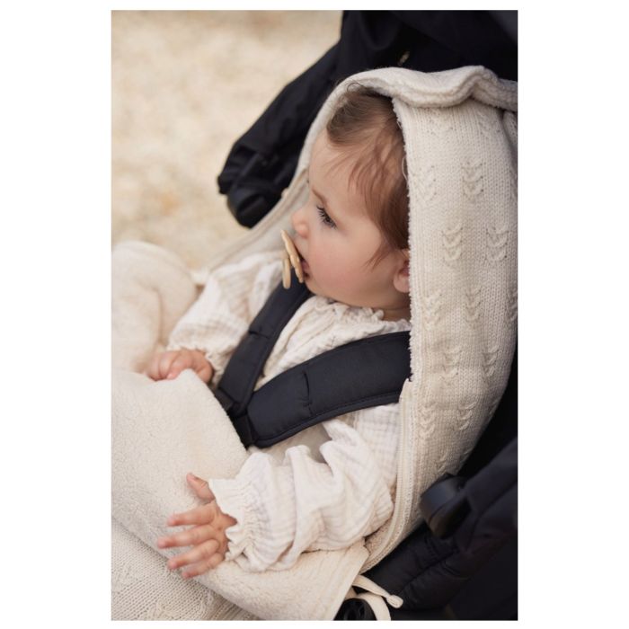 Jollein - Nid d'ange groupe 0+ 3/5 points Check Knit - Oatmeal