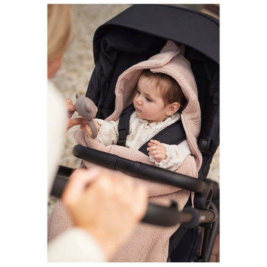 Jollein - Nid d'ange groupe 0+ 3/5 points Grain Knit - Wild rose