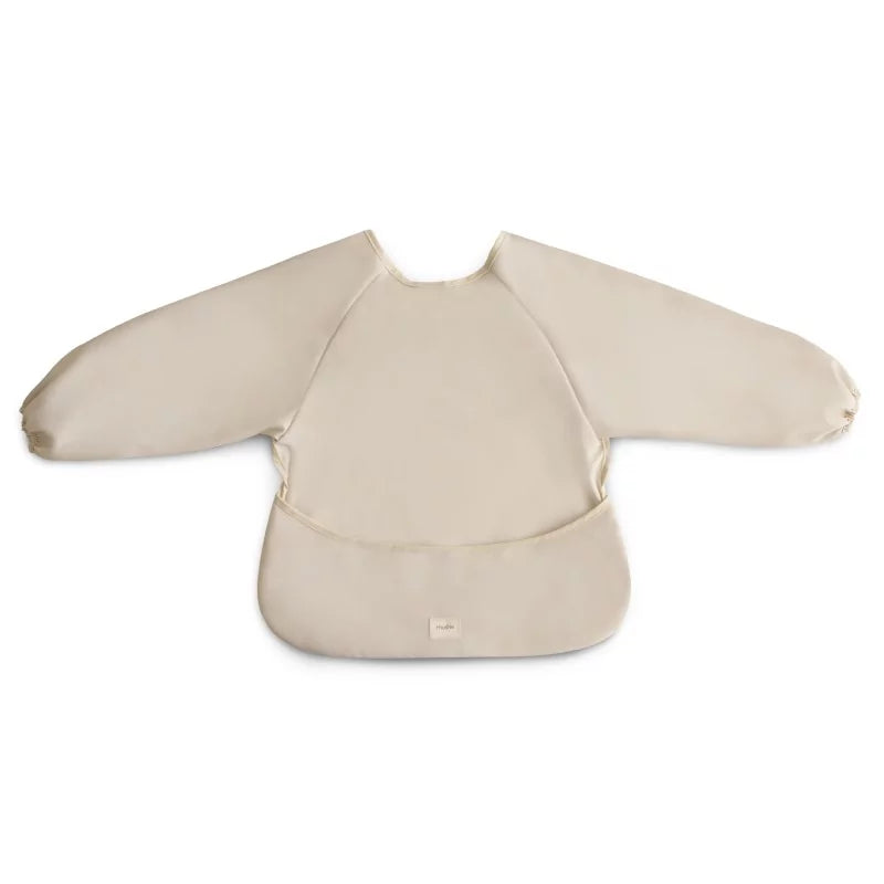 Mushie - Bavoir à manche beige