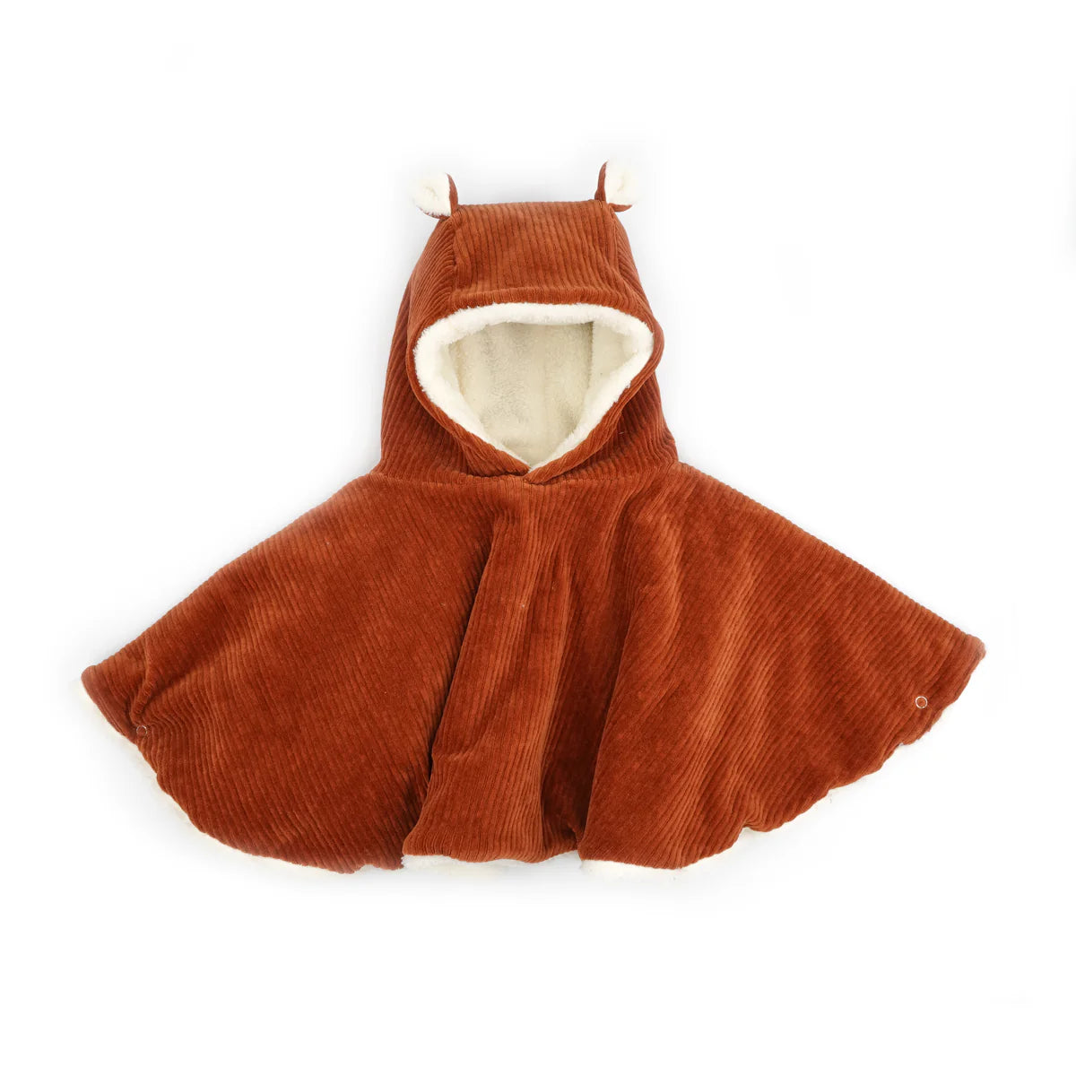 Poncho bébé paprika