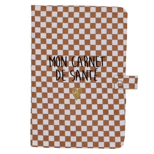 Atelier Wagram - Protège carnet gaze damier