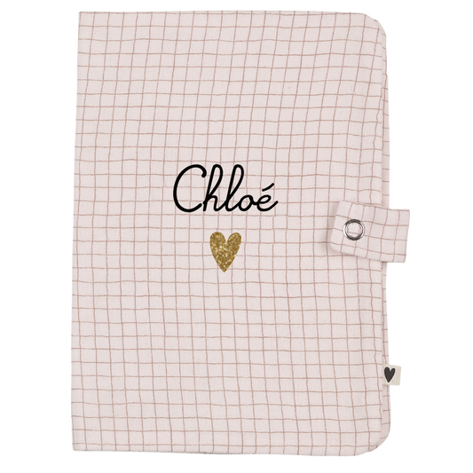 Atelier Wagram | Protège carnet gaze petits carreaux