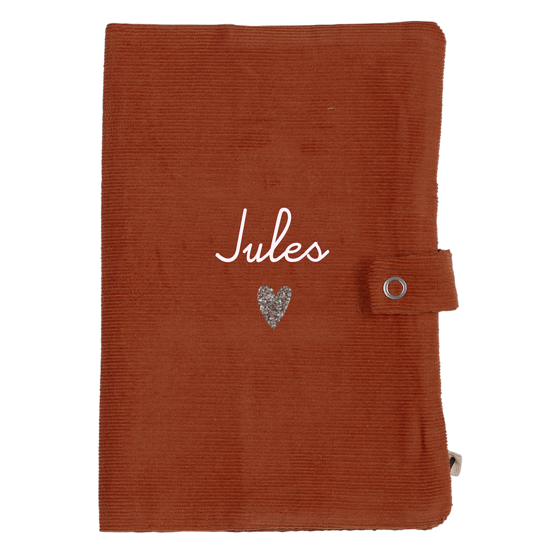 Atelier Wagram - Protège carnet velours brique