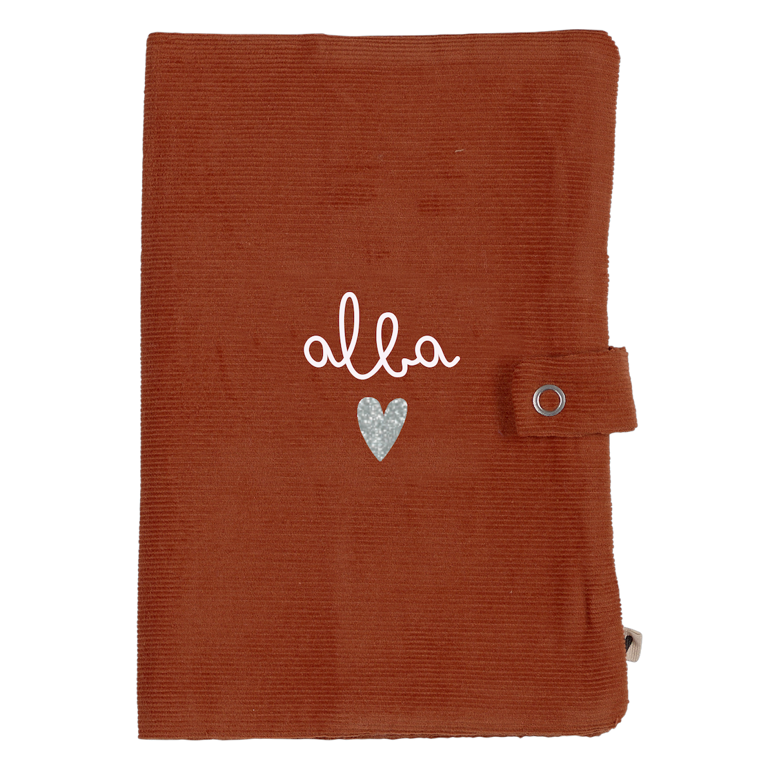 Atelier Wagram - Protège carnet velours brique
