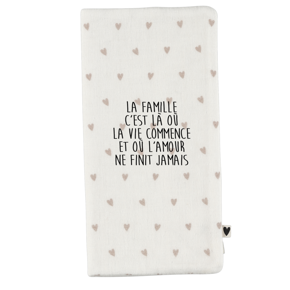 Atelier Wagram | Protège livret de famille gaze cœur
