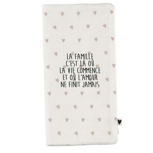 Atelier Wagram | Protège livret de famille gaze cœur