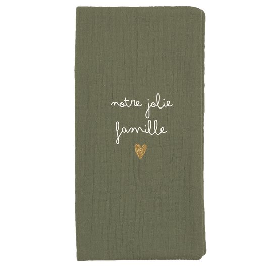 Atelier Wagram | Protège livret de famille gaz vert olive