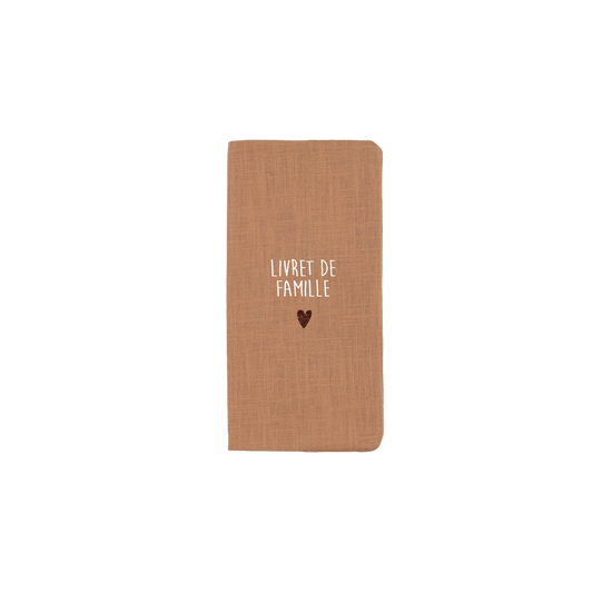 Atelier Wagram | Protège livret de famille lin camel